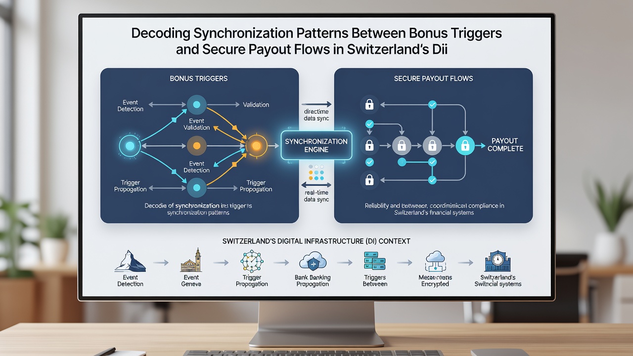 Flowchart illustrating encrypted data packets moving from bonus trigger detection to verified payout authorization in Swiss digital blackjack systems